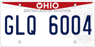 OH license plate GLQ6004