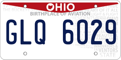 OH license plate GLQ6029