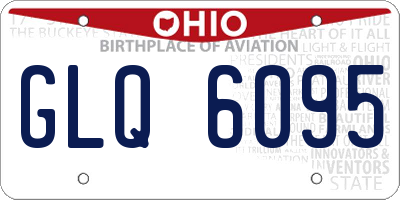 OH license plate GLQ6095