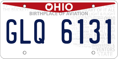 OH license plate GLQ6131