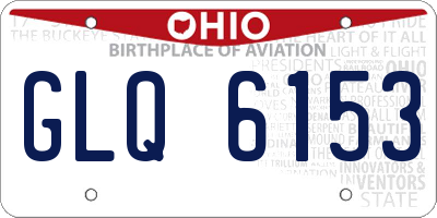 OH license plate GLQ6153