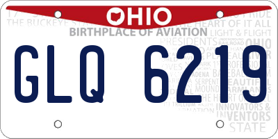 OH license plate GLQ6219