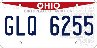 OH license plate GLQ6255