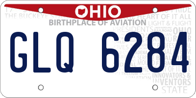 OH license plate GLQ6284