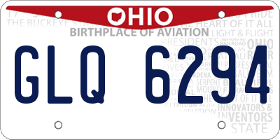 OH license plate GLQ6294