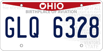 OH license plate GLQ6328