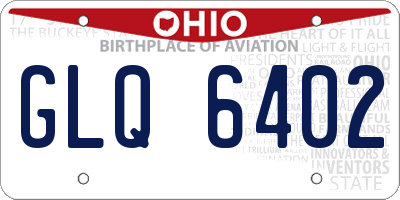 OH license plate GLQ6402