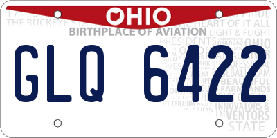 OH license plate GLQ6422