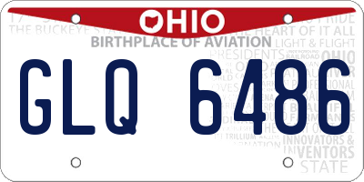 OH license plate GLQ6486