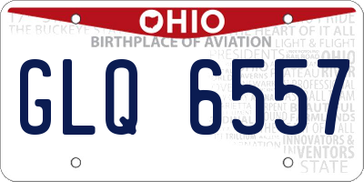 OH license plate GLQ6557
