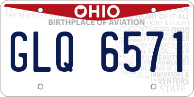 OH license plate GLQ6571