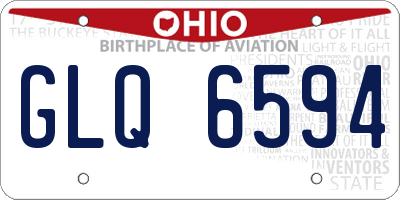 OH license plate GLQ6594