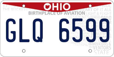 OH license plate GLQ6599