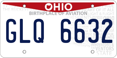 OH license plate GLQ6632