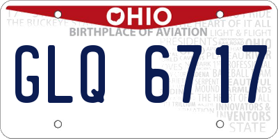 OH license plate GLQ6717