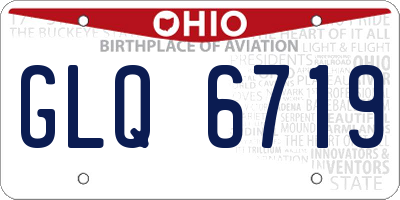 OH license plate GLQ6719