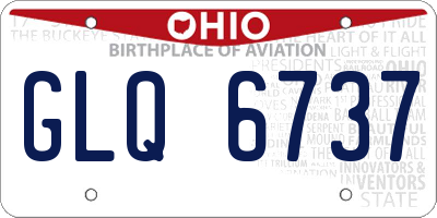 OH license plate GLQ6737