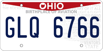 OH license plate GLQ6766