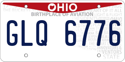 OH license plate GLQ6776