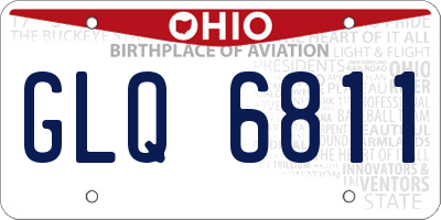 OH license plate GLQ6811