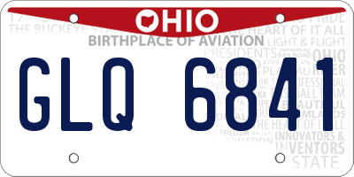 OH license plate GLQ6841
