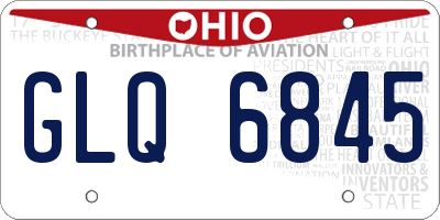 OH license plate GLQ6845