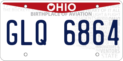 OH license plate GLQ6864