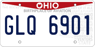 OH license plate GLQ6901