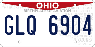 OH license plate GLQ6904