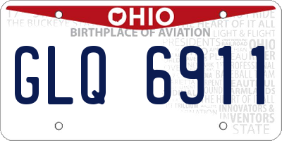 OH license plate GLQ6911