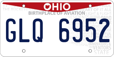 OH license plate GLQ6952