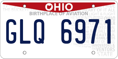 OH license plate GLQ6971