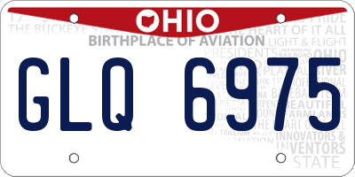 OH license plate GLQ6975