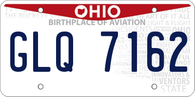 OH license plate GLQ7162