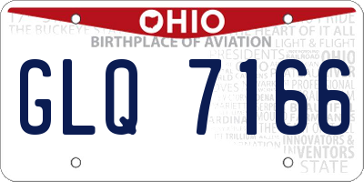 OH license plate GLQ7166