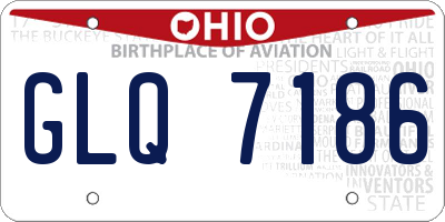 OH license plate GLQ7186