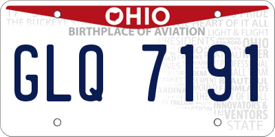 OH license plate GLQ7191