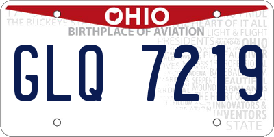 OH license plate GLQ7219