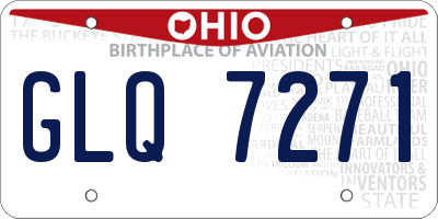 OH license plate GLQ7271