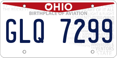 OH license plate GLQ7299