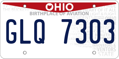 OH license plate GLQ7303