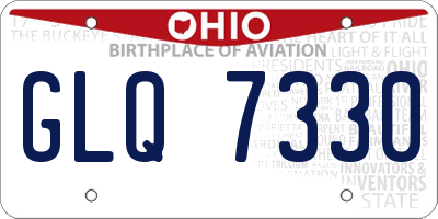 OH license plate GLQ7330