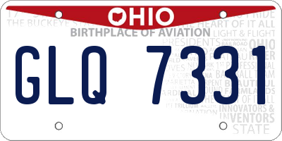 OH license plate GLQ7331