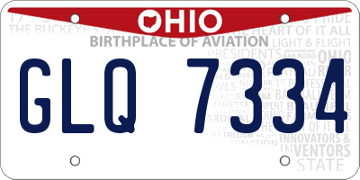 OH license plate GLQ7334