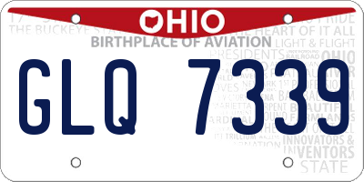 OH license plate GLQ7339