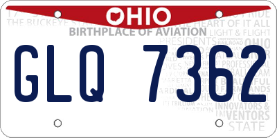 OH license plate GLQ7362