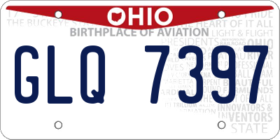 OH license plate GLQ7397