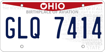 OH license plate GLQ7414