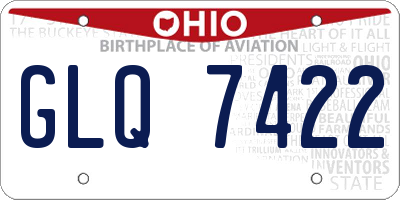 OH license plate GLQ7422