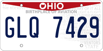 OH license plate GLQ7429